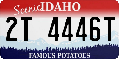 ID license plate 2T4446T