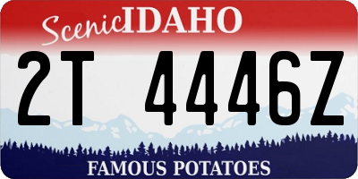 ID license plate 2T4446Z