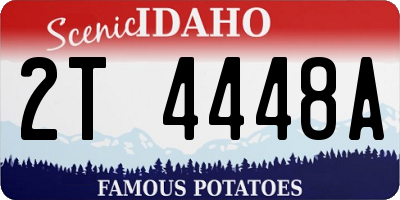 ID license plate 2T4448A