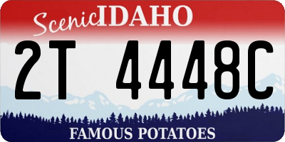 ID license plate 2T4448C
