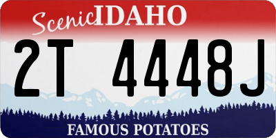 ID license plate 2T4448J