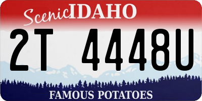 ID license plate 2T4448U