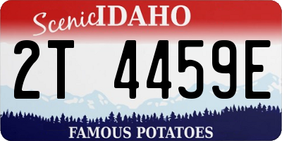 ID license plate 2T4459E