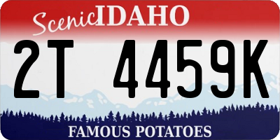 ID license plate 2T4459K