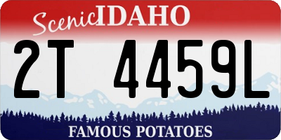 ID license plate 2T4459L
