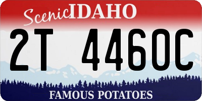 ID license plate 2T4460C