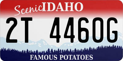 ID license plate 2T4460G