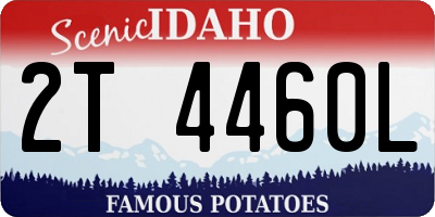 ID license plate 2T4460L