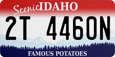 ID license plate 2T4460N