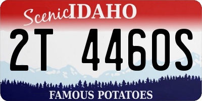 ID license plate 2T4460S