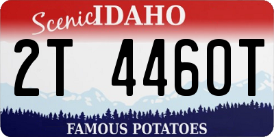 ID license plate 2T4460T