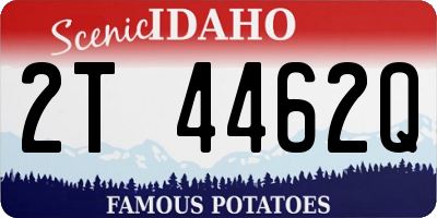 ID license plate 2T4462Q