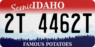 ID license plate 2T4462T
