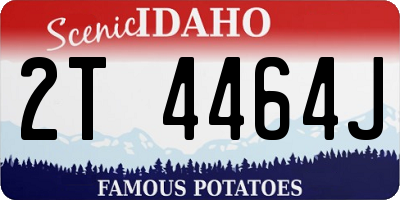 ID license plate 2T4464J