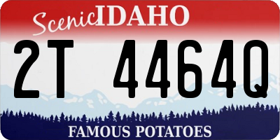 ID license plate 2T4464Q