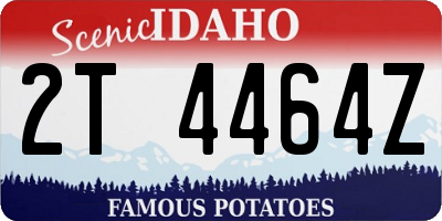 ID license plate 2T4464Z
