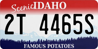 ID license plate 2T4465S