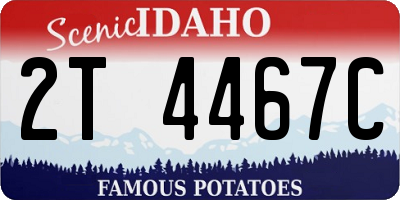 ID license plate 2T4467C