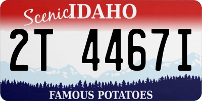 ID license plate 2T4467I