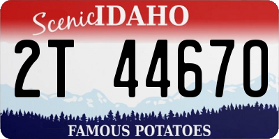 ID license plate 2T4467O