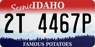 ID license plate 2T4467P