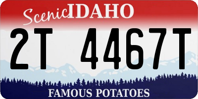 ID license plate 2T4467T