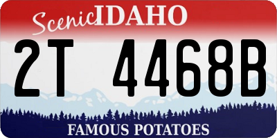 ID license plate 2T4468B
