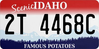 ID license plate 2T4468C