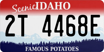 ID license plate 2T4468E