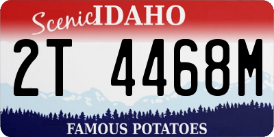 ID license plate 2T4468M