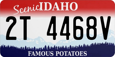 ID license plate 2T4468V