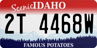 ID license plate 2T4468W