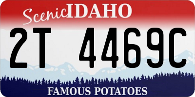 ID license plate 2T4469C