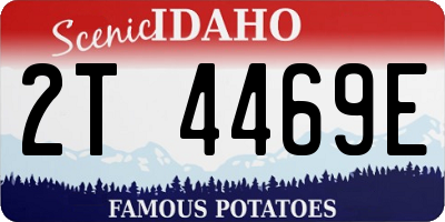 ID license plate 2T4469E