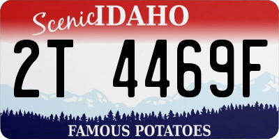 ID license plate 2T4469F