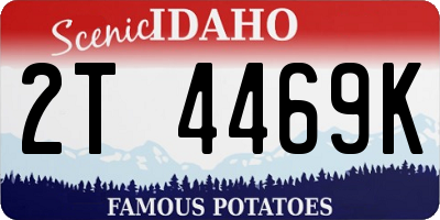 ID license plate 2T4469K