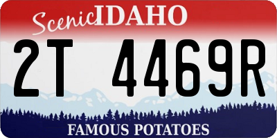 ID license plate 2T4469R