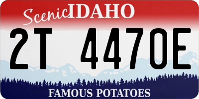 ID license plate 2T4470E