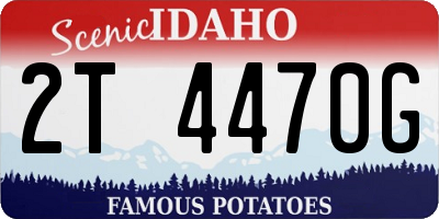 ID license plate 2T4470G