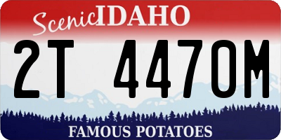ID license plate 2T4470M