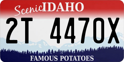 ID license plate 2T4470X
