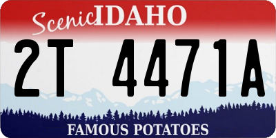 ID license plate 2T4471A