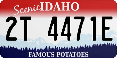 ID license plate 2T4471E