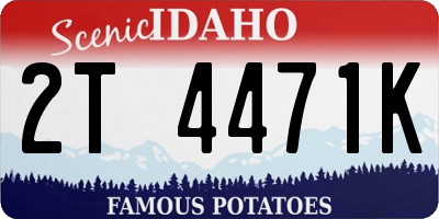 ID license plate 2T4471K