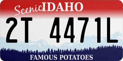 ID license plate 2T4471L