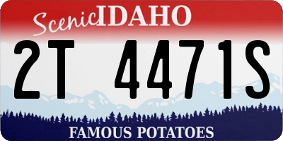 ID license plate 2T4471S