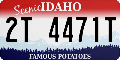 ID license plate 2T4471T