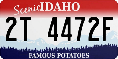 ID license plate 2T4472F