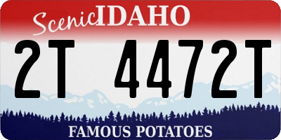 ID license plate 2T4472T