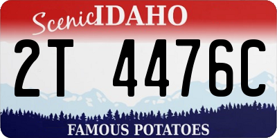 ID license plate 2T4476C